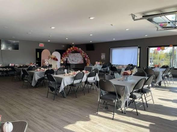 Salle DHG décorée pour une réception